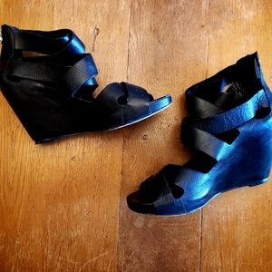 Dolce Vita leather wedges luxurious